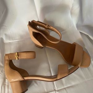 COPY - Tory Burch sandal. Color-Tan. Low heel. Size 9. Good condition
